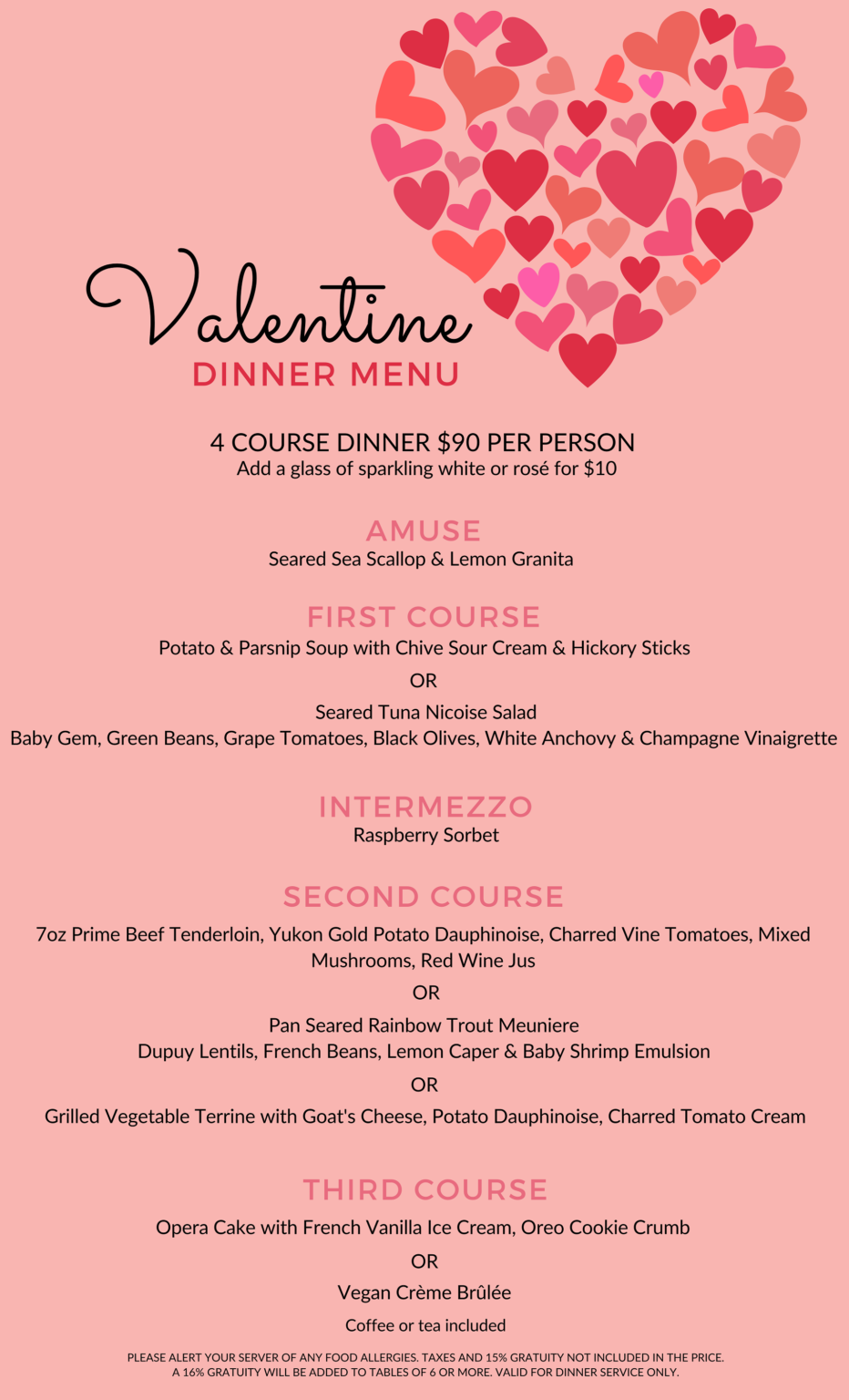 Valentine's Dinner in Downtown Toronto | One King West Hotel &amp; Residence